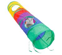 Rainbow Tunnel Playground - Cat Toy Tube, Pet Play Track | Collassobles S Tunnel, Scratch-Resistant Kitten Activity Slide, Pet Crawling Path
