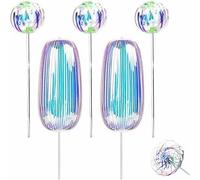 Rainbow Twirler,Rainbow Stick,Rainbow Twirler Stick,Spin Twirl Swirl and Dazzle,Magic Party Bubble Wand,Variable Twirler Stick Rave Toys for Party Festivals and Funny Attractive Nigh (5 pcs)