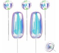 Rainbow Twirler, Rainbow Twirler Stick, Rainbow Stick, Magic Party Bubble Wand,Bubble Magic Wand,Spin Twirl Swirl and Dazzle,Variable Twirler Stick Rave Toys for Party Funny Attractive Night (5Pcs)