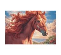 Rainbow Unicorn 1000 Pieces Jigsaw Puzzles Fantastic Beasts For Men Educational Decompression Adults Anxiety Memory Care Mothers Valentines Gift Eco Friendly Material 1000 PCS