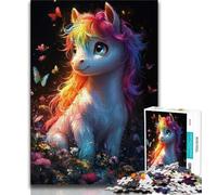 Rainbow Unicorn Baby 1000 Piece Jigsaw Puzzles for Teenagers,Decompressing Intellectual Educational Toy Great Gifts And Toys (75x50cm)