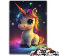 Rainbow Unicorn Baby Jigsaw Puzzles for Teenagers 2000 Jigsaws,Challenging To Complete But Fun And Humorous Unique Home Decor And Gifts (70X100cm)