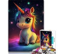 Rainbow Unicorn Baby Jigsaw Puzzles for Teenagers 2000 Pieces,Decompressing Intellectual Educational Toy Great Gifts And Toys 70x100cm