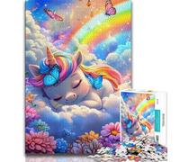 Rainbow Unicorn Baby Jigsaw Puzzles for Teenagers 2000 Pieces,Decompressing Intellectual Educational Toy Great Gifts And Toys 70x100cm
