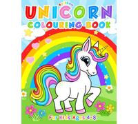 Rainbow Unicorn: Colouring Book For Kids Ages 4-8 (UK Edition)