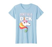 Rainbow Unicorn Funny Saying Anti-Bullying Don't Be A Dick T-Shirt
