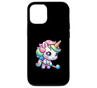 Rainbow Unicorn Hockey Cute Pastel Chibi Magic Case for iPhone 12/12 Pro