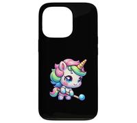 Rainbow Unicorn Hockey Cute Pastel Chibi Magic Case for iPhone 13 Pro