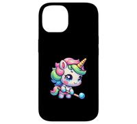 Rainbow Unicorn Hockey Cute Pastel Chibi Magic Case for iPhone 14