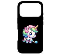 Rainbow Unicorn Hockey Cute Pastel Chibi Magic Case for iPhone 17 Pro