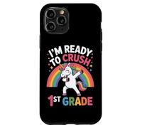 Rainbow Unicorn I'm Ready To Crush 1st Grade Back To School Case for iPhone 11 Pro