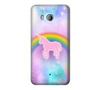 Rainbow Unicorn Pastel Sky Case Cover For HTC U11