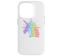 Rainbow Unicorn Pop It | Kid's Cute Christmas Case for iPhone 14 Pro