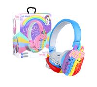 Rainbow Unicorn Poppit Fidget Sensory Bluetooth Headphones Toys for a Pound
