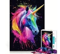 Rainbow Unicorn Puzzles for Adults 1000 Puzzles Strengthen Memory Anxiety Relief Smooth Edge Warm Surprise (50x75cm)