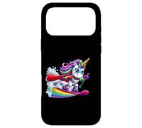 Rainbow Unicorn Ski Hero With Cape And Star Power Case for iPhone 17 Pro Max
