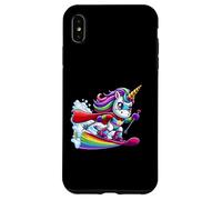 Rainbow Unicorn Ski Hero With Cape And Star Power Case for iPhone XS Max