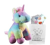 Rainbow Unicorn - Soft Plush Toy - 10 inch / 25cm - Build your own Teddy Bear Kit - no sew