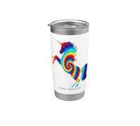 Rainbow Unicorn Stay Magical Tie Dye Spiral Stainless Steel Insulated Tumbler