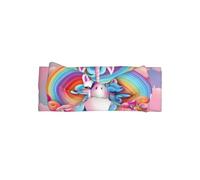 Rainbow UnicornBow headband, patterned baby bow hair accessory, suitable for newborns, infants, and everyday wear