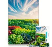 Rainbow Vegetable Garden Hard Jigsaw Puzzle for Adults 1000 Pieces Pure Logic Toy Home Activity Clean Cut Lovely Gift (50x75cm)