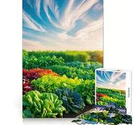 Rainbow Vegetable Garden Jigsaw Puzzle for Teenagers 1000 Pieces Mind Game Toy Relaxed Mind Neat Cut (38x26cm)