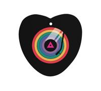 Rainbow Vinyl Record Car Air Freshener Aromatherapy Tablets Love | Long Lasting Scent,Hanging Fragrant Tablet