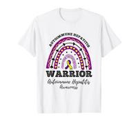 Rainbow Warrior Autoimmune Hepatitis Awareness Value Graphic T-Shirt