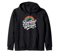 Rainbow Warrior - Gay Pride Equality Statement Zip Hoodie