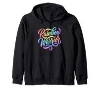 Rainbow Warrior - Gay Pride Equality Statement Zip Hoodie