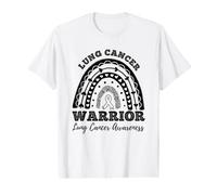 Rainbow Warrior Lung Cancer Awareness Value Graphic T-Shirt