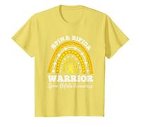 Rainbow Warrior Spina Bifida Awareness T-Shirt, Youth, Lemon Yellow, X-Small