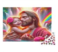 Rainbow Waterfall 1000 Piece Jigsaw Puzzle for Adults Paper Jigsaw Puzzle Set Family Puzzle Game Relaxing Decor 52x38cm/1000pcs