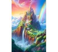 Rainbow Waterfall Creative Fun Jigsaw Puzzle for Adults Challenging Traditional Puzzle Perfect for Family Nights Game_1000pcs