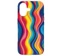 Rainbow Wave colors Stripe Case for Vibrant Flow design Art Case for iPhone 17