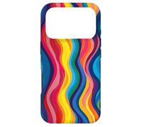 Rainbow Wave colors Stripe Case for Vibrant Flow design Art Case for iPhone 17 Pro