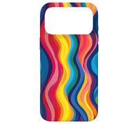 Rainbow Wave colors Stripe Case for Vibrant Flow design Art Case for iPhone 17 Pro Max