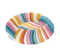 Rainbow Waves Colorful Pet Dog Beds Calming Anti Anxiety Kitten Beds for Medium Size Pets Sleeping S