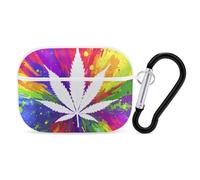 Rainbow Weeds Printed Bluetooth Earbuds Case Colorful Wireless Headphones Covers Compatible With AirPods Pro 2