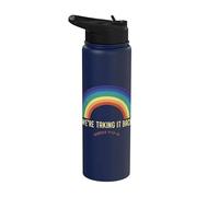 Rainbow We're Taking It Really Back Christian Bible Verse Stainless Steel Insulated Water Bottle