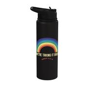 Rainbow We're Taking It Really Back Christian Bible Verse Stainless Steel Insulated Water Bottle