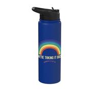 Rainbow We're Taking It Really Back Christian Bible Verse Stainless Steel Insulated Water Bottle