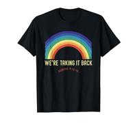 Rainbow We're Taking It Really Back Christian Bible Verse T-Shirt, Men, Black, XX-Large