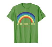 Rainbow We're Taking It Really Back Christian Bible Verse T-Shirt, Men, Grass Green, XX-Large