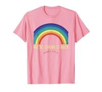 Rainbow We're Taking It Really Back Christian Bible Verse T-Shirt, Men, Pink, 3X-Large