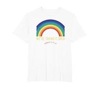 Rainbow We're Taking It Really Back Christian Bible Verse T-Shirt, Men's Big and Tall, White, 5X Tall