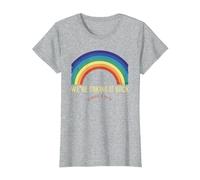 Rainbow We're Taking It Really Back Christian Bible Verse T-Shirt, Women, Heather Grey, X-Large