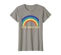 Rainbow We're Taking It Really Back Christian Bible Verse T-Shirt, Women, Slate Grey, XX-Large