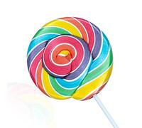 Rainbow Wheel Lollies - Swirl Lollipops - Party Favour - Sweets - Rock Candy - Baby Showers (15)