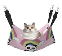 Rainbow White Cloud Panda Printed Pet Hammock - Sleeping Hammock For Cats, Rabbits, Ferrets, Puppies, Small Animals